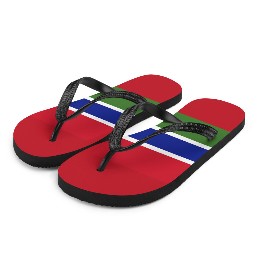 National Flag Flip Flops - Collection 2 Gambia flip-flops-m