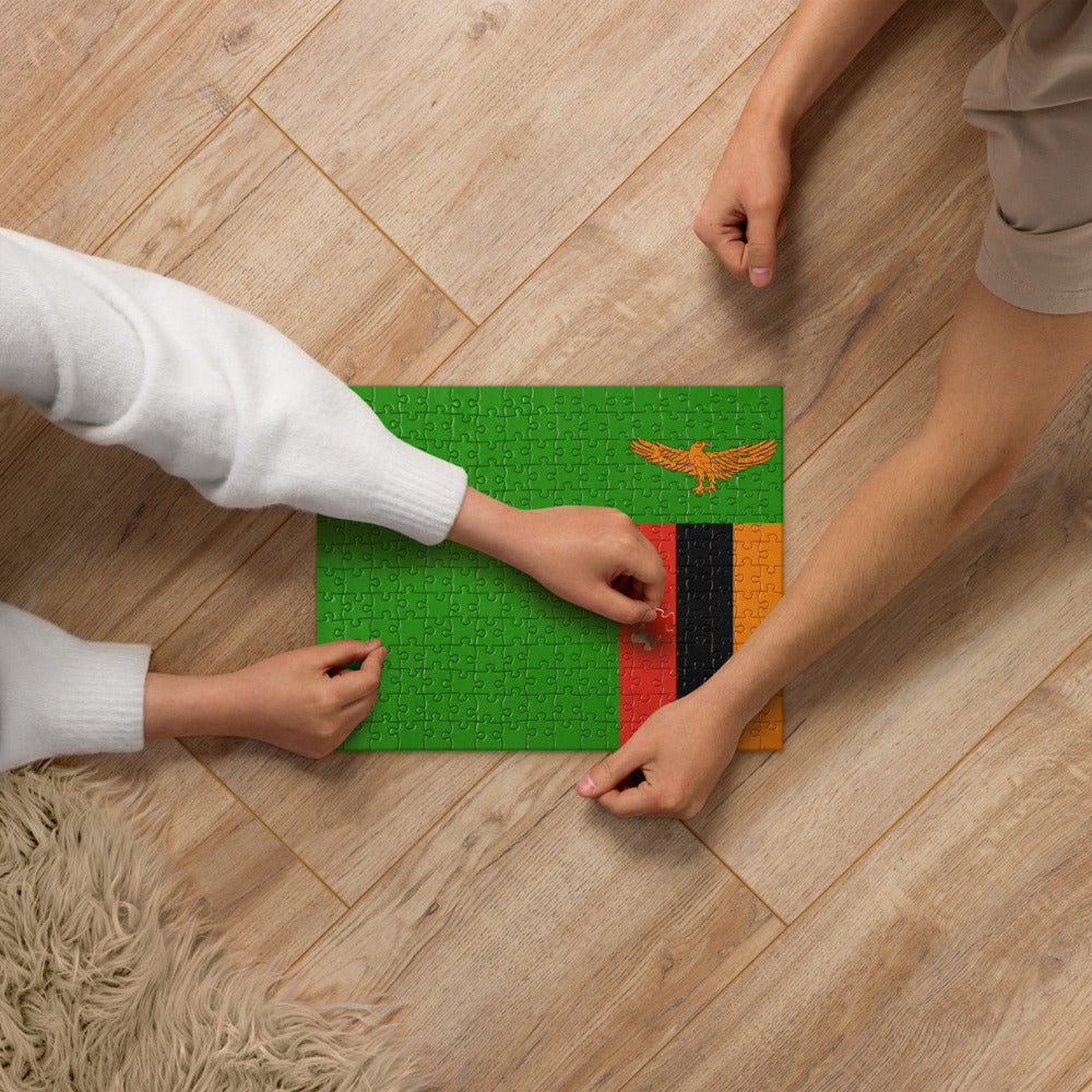 National Flag Jigsaw Puzzles - Collection 2 Zambia puzzle