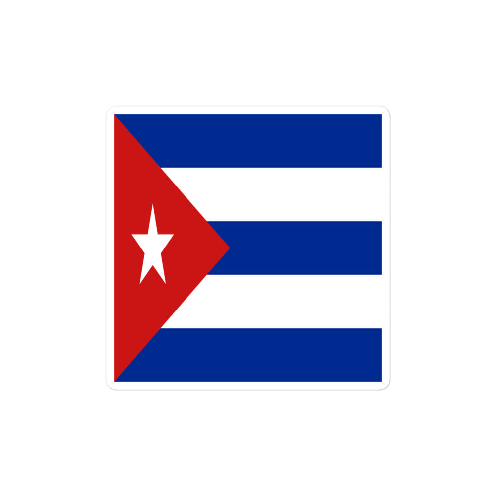 National Flag Stickers - Collection 2 Cuba sticker-4x4