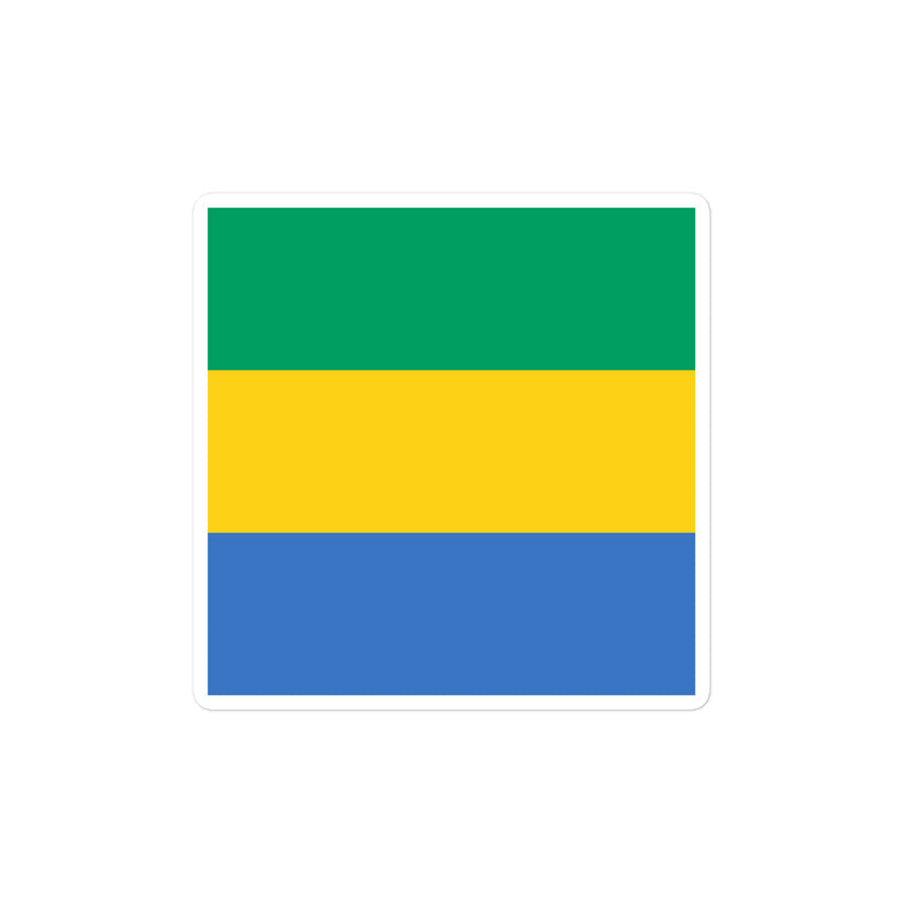 National Flag Stickers - Collection 3 Gabon sticker-4x4