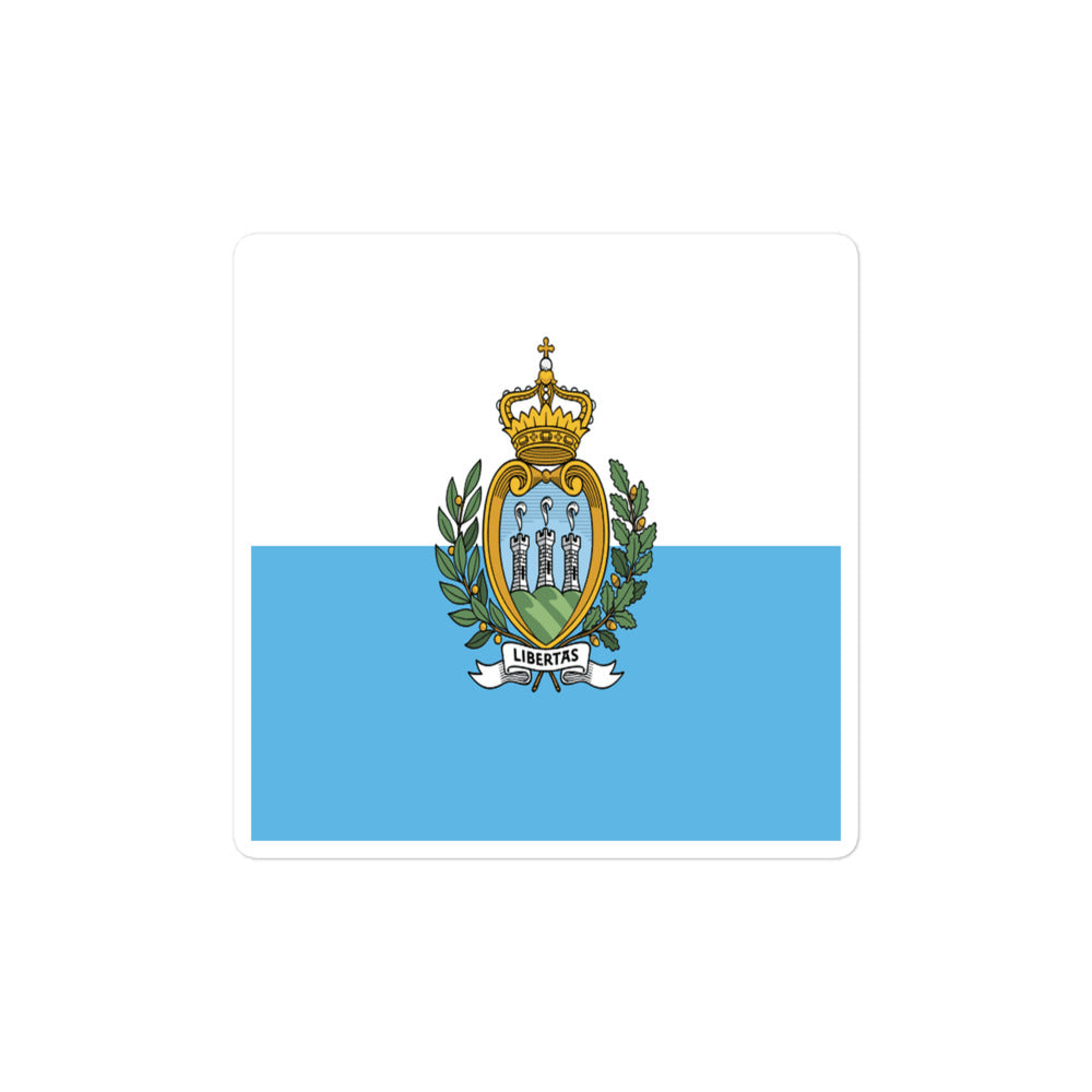 National Flag Stickers - Collection 8 San Marino sticker-4x4