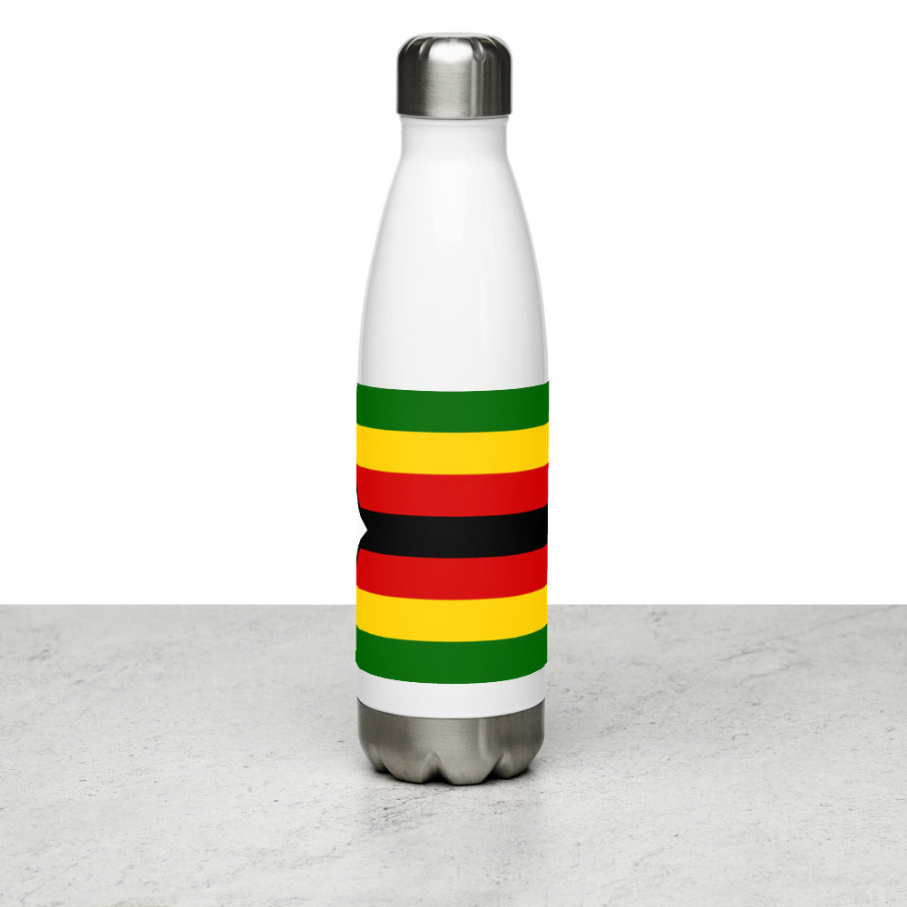 National Flag Water Bottles - Collection 4 Zimbabwe water-bottle-white