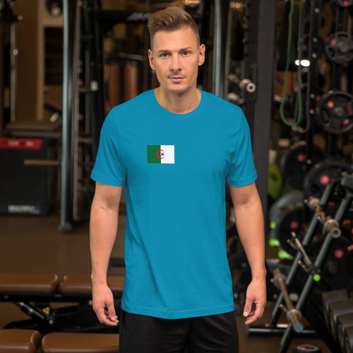 National Flag Shirts - Collection 10 Algeria / S / Aqua