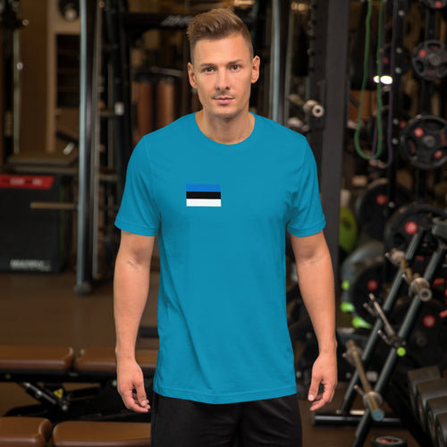 National Flag Shirts - Collection 10 Estonia / S / Aqua