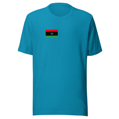National Flag Shirts - Collection 21 Libya / S / Aqua