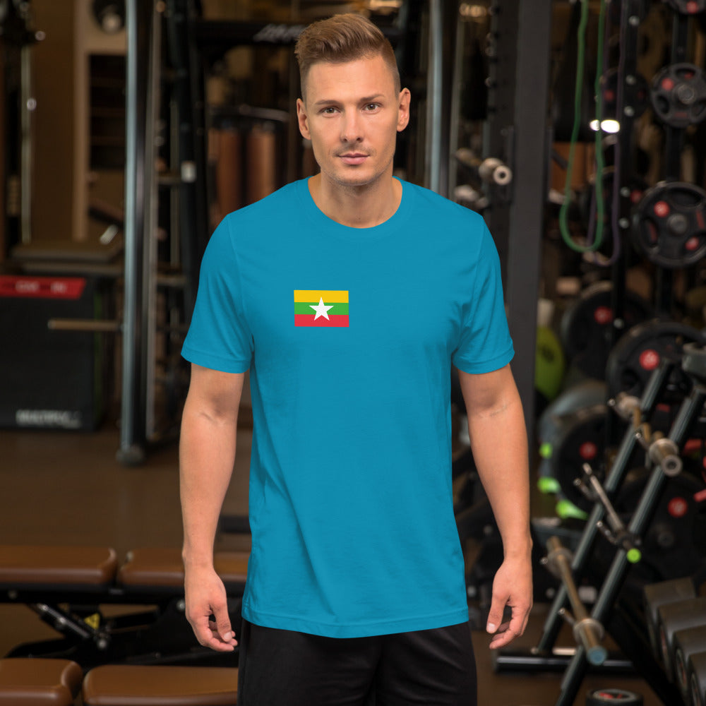 National Flag Shirts - Collection 23 Myanmar ashirt-m
