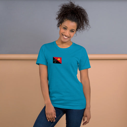 National Flag Shirts - Collection 28 Papua New Guinea / S / Aqua