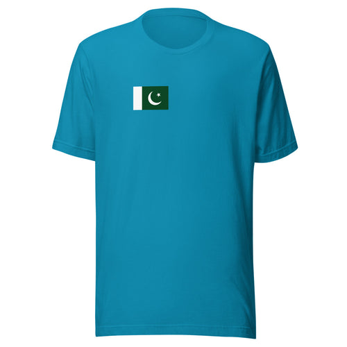 National Flag Shirts - Collection 28 Pakistan / S / Aqua