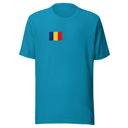 National Flag Shirts - Collection 29 Romania / S / Aqua