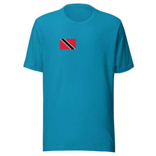 National Flag Shirts - Collection 35 Trinidad and Tobago / S / Aqua