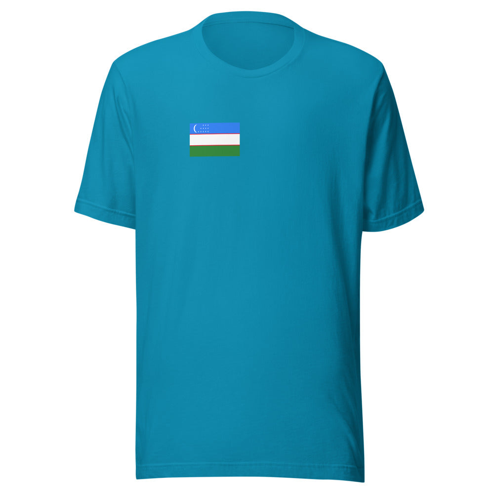 National Flag Shirts - Collection 37 Uzbekistan ashirt-s