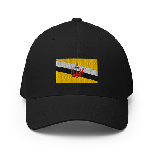 National Flag Caps - Collection 1 Brunei / L/XL / White