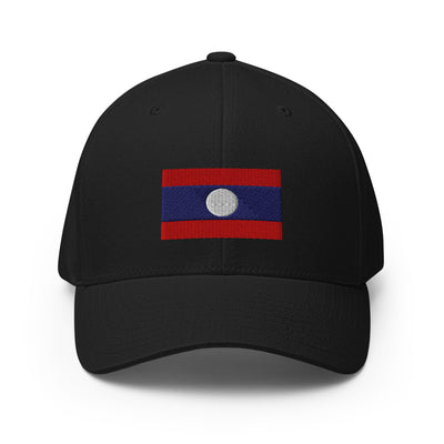 National Flag Caps - Collection 4 Laos / S/M / Black