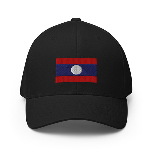 National Flag Caps - Collection 4 Laos / S/M / Black