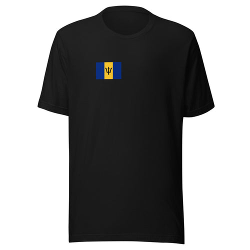 National Flag Shirts - Collection 3 Barbados / S / Black