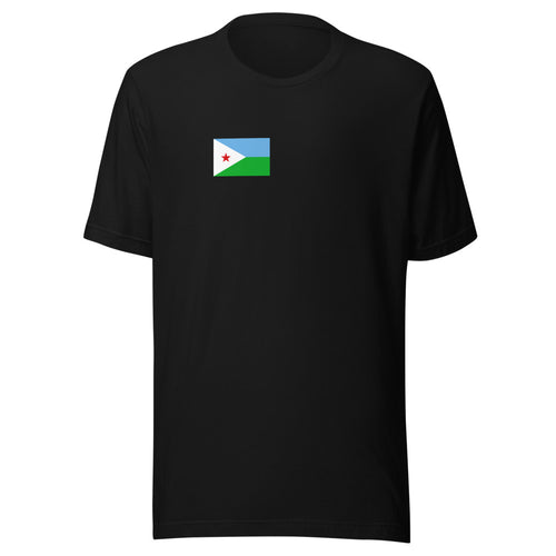 National Flag Shirts - Collection 9 Djibouti / S / Black
