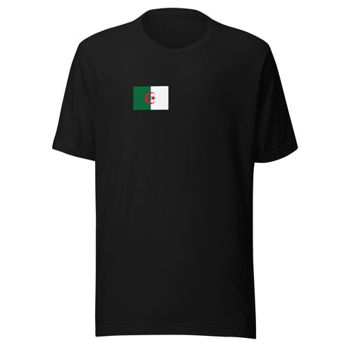 National Flag Shirts - Collection 10 Algeria / S / Black