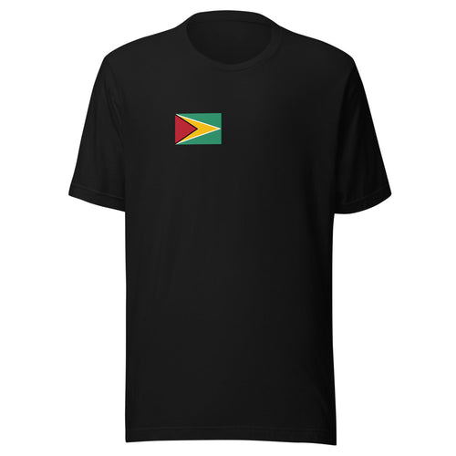 National Flag Shirts - Collection 14 Guyana / S / Black