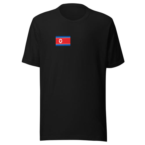 National Flag Shirts - Collection 19 North Korea / S / Black