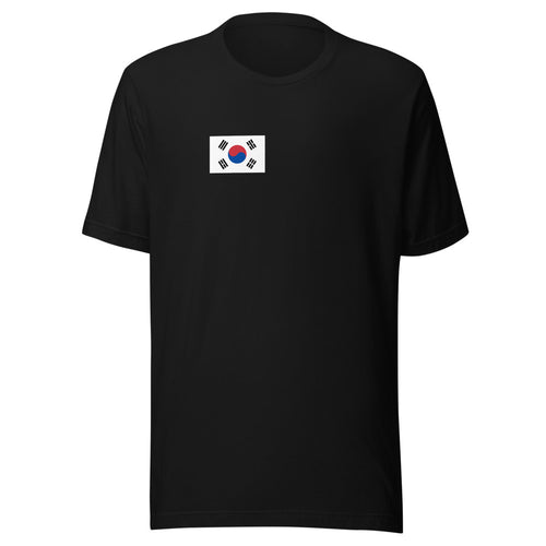National Flag Shirts - Collection 19 South Korea / S / Black