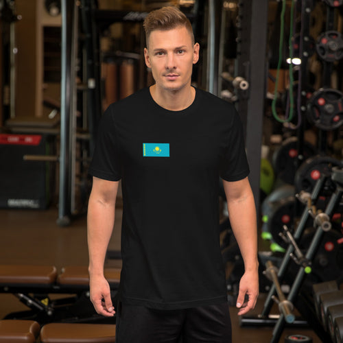 National Flag Shirts - Collection 19 Kazakhstan / S / Black