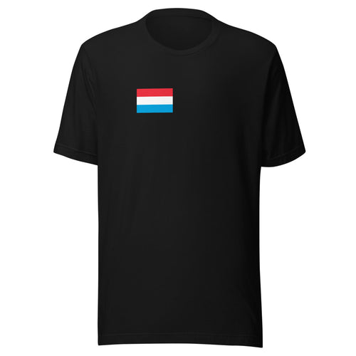 National Flag Shirts - Collection 21 Luxembourg / S / Black