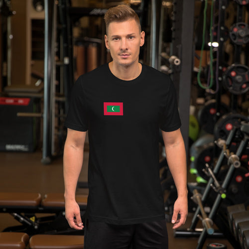 National Flag Shirts - Collection 24 Maldives / S / Black