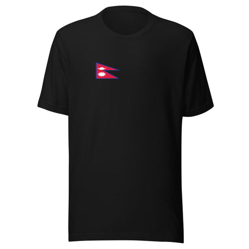 National Flag Shirts - Collection 26 Nepal / S / Black