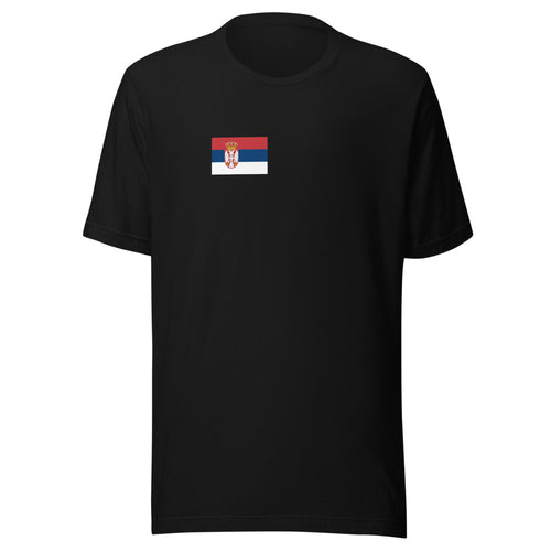 National Flag Shirts - Collection 29 Serbia / S / Black