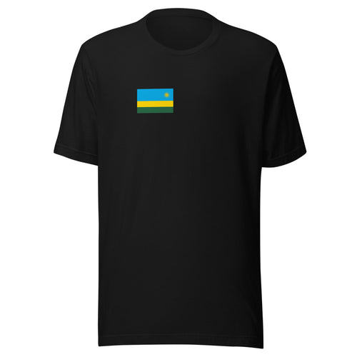 National Flag Shirts - Collection 30 Rwanda / S / Black