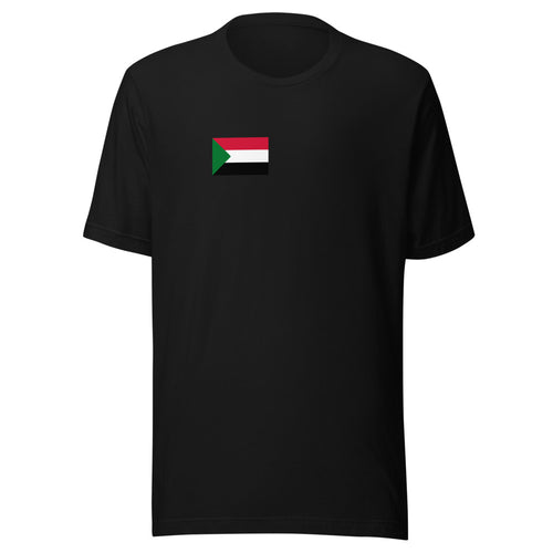 National Flag Shirts - Collection 31 Sudan / S / Black