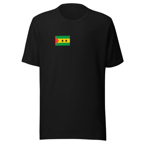 National Flag Shirts - Collection 33 Sao Tome and Principe / S / Black