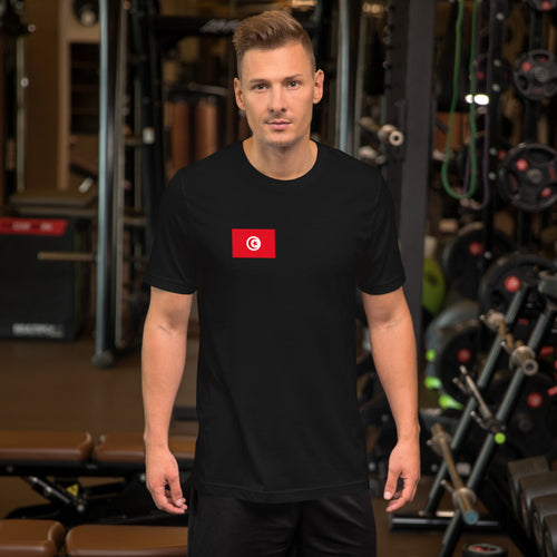 National Flag Shirts - Collection 35 Tunisia / S / Black