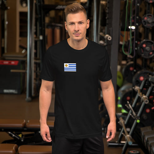 National Flag Shirts - Collection 37 Uruguay / S / Black