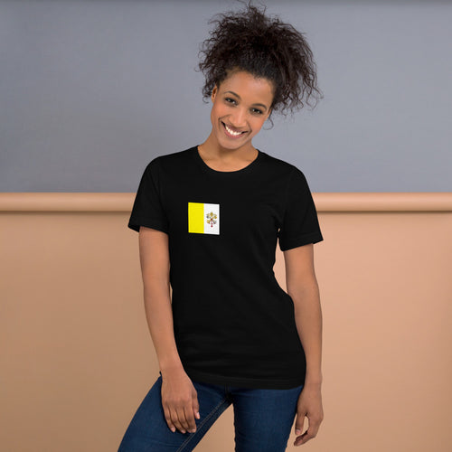 National Flag Shirts - Collection 37 Vatican City / S / Black