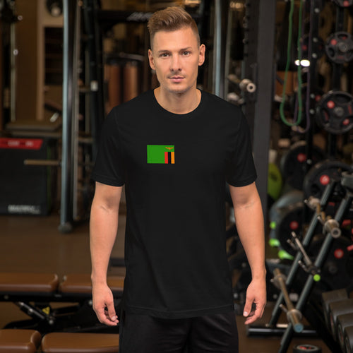 National Flag Shirts - Collection 39 Zambia / S / Black