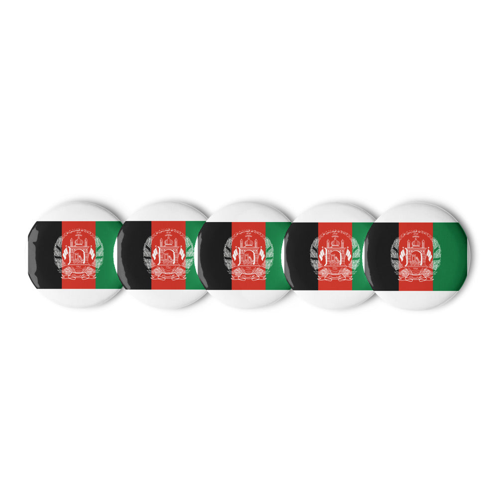 National Flag Buttons - Collection 1 Afghanistan button-225