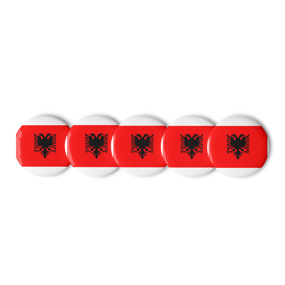 National Flag Buttons - Collection 1 Albania button-225