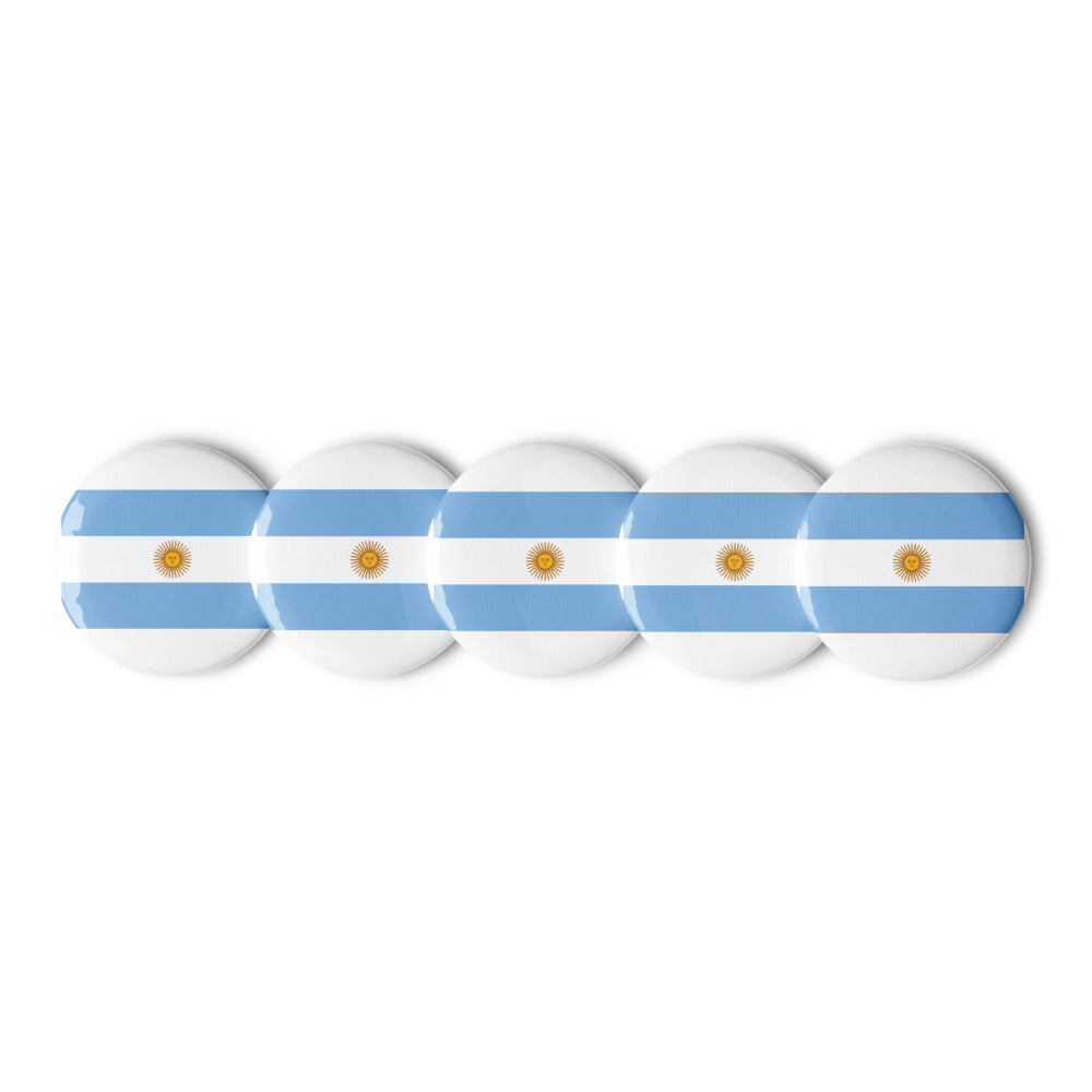 National Flag Buttons - Collection 1 Argentina button-225