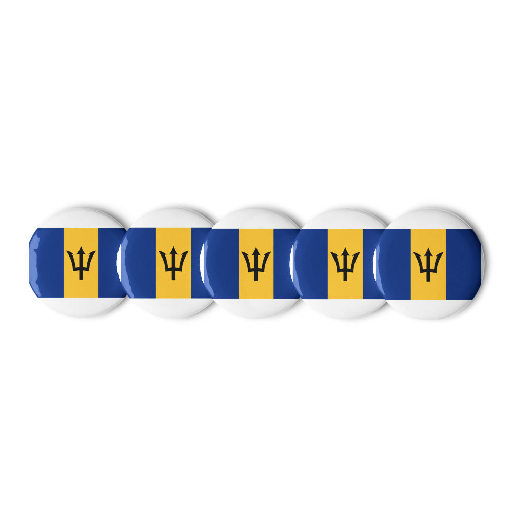 National Flag Buttons - Collection 1 Barbados button-225