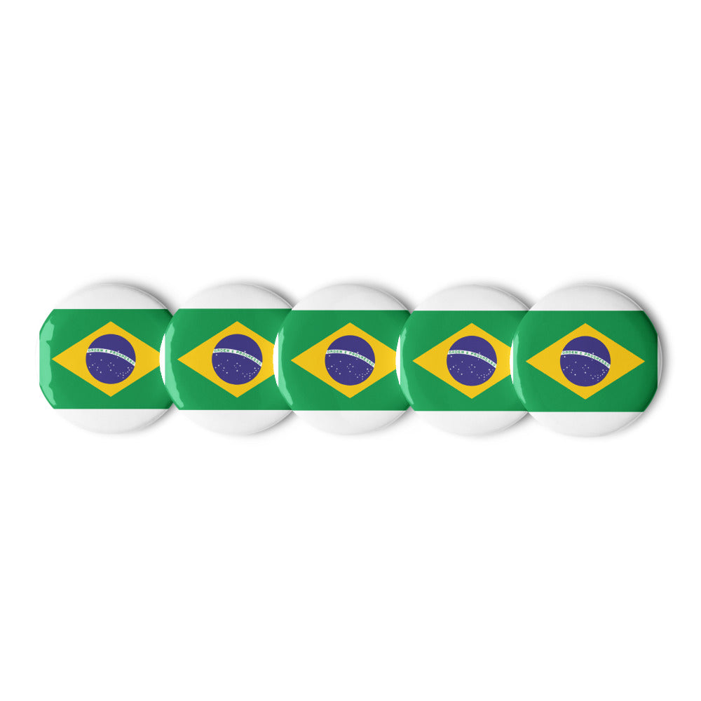 National Flag Buttons - Collection 1 Brazil button-225
