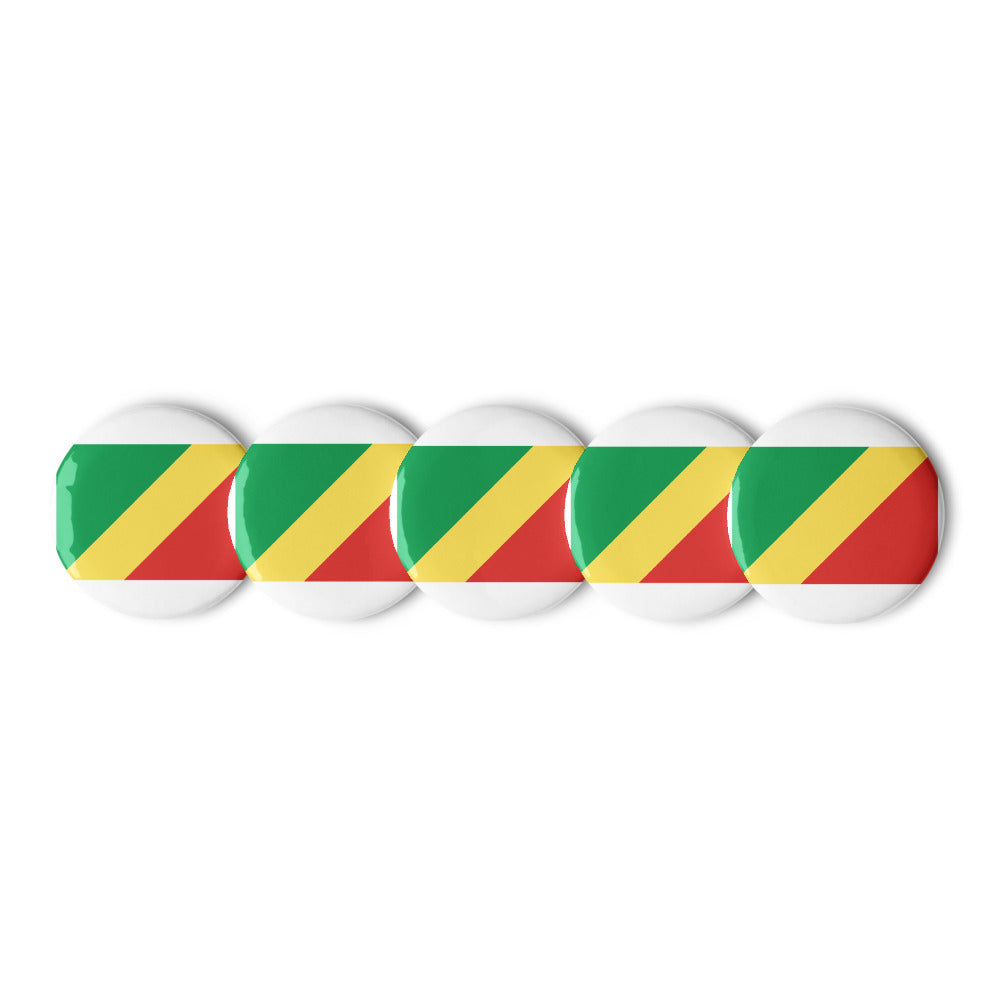 National Flag Buttons - Collection 1 Republic of the Congo button-225