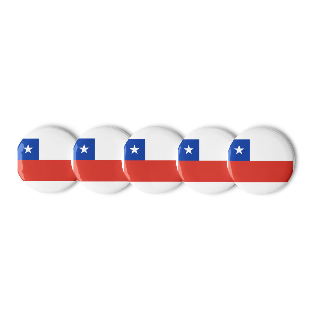 National Flag Buttons - Collection 1 Chile button-225