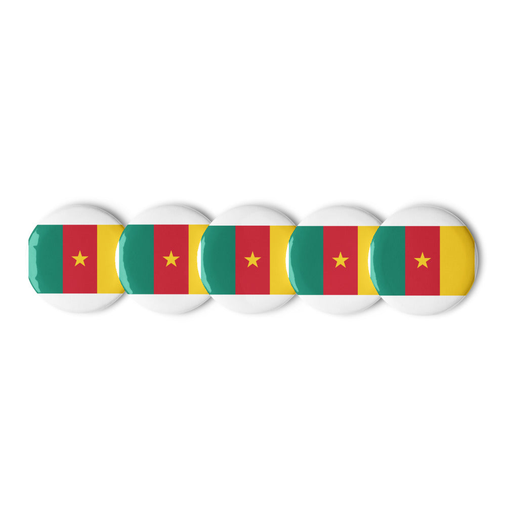 National Flag Buttons - Collection 1 Cameroon button-225