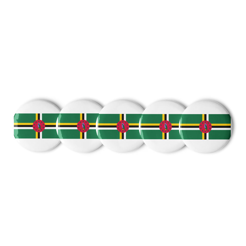 National Flag Buttons - Collection 1 Dominica button-225