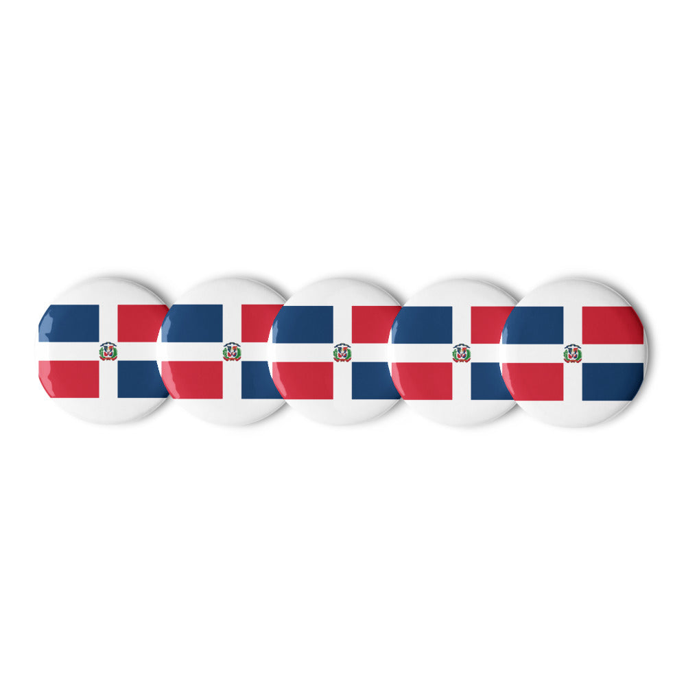 National Flag Buttons - Collection 1 Dominican Republic button-225