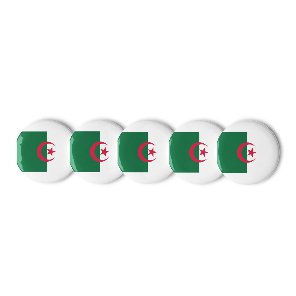National Flag Buttons - Collection 1 Algeria button-225