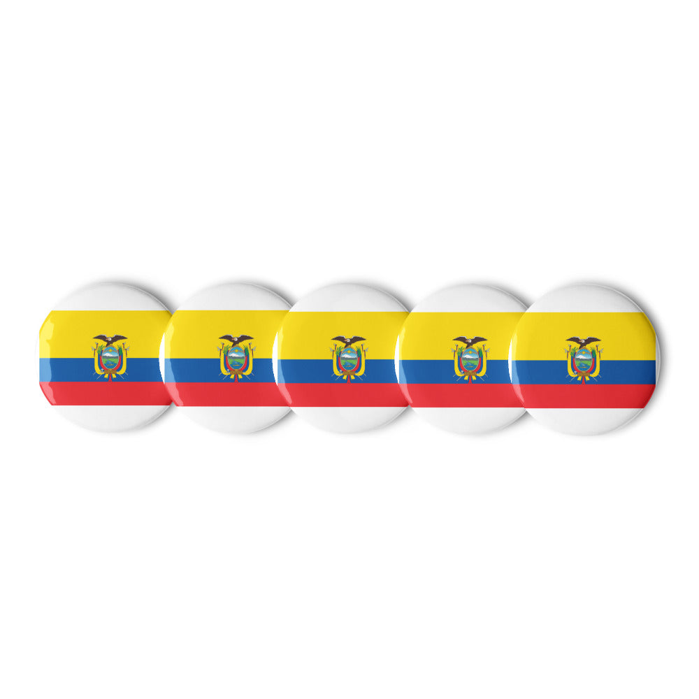 National Flag Buttons - Collection 1 Ecuador button-225