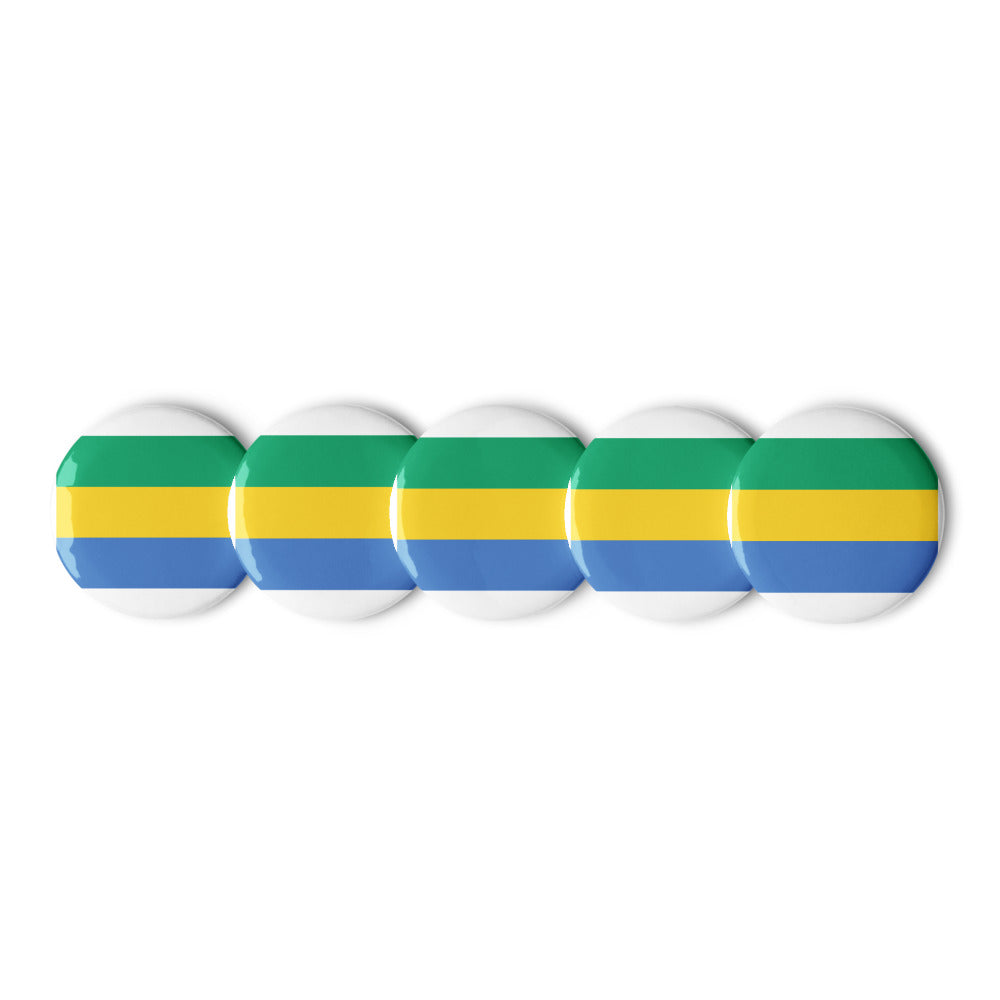 National Flag Buttons - Collection 1 Gabon button-225