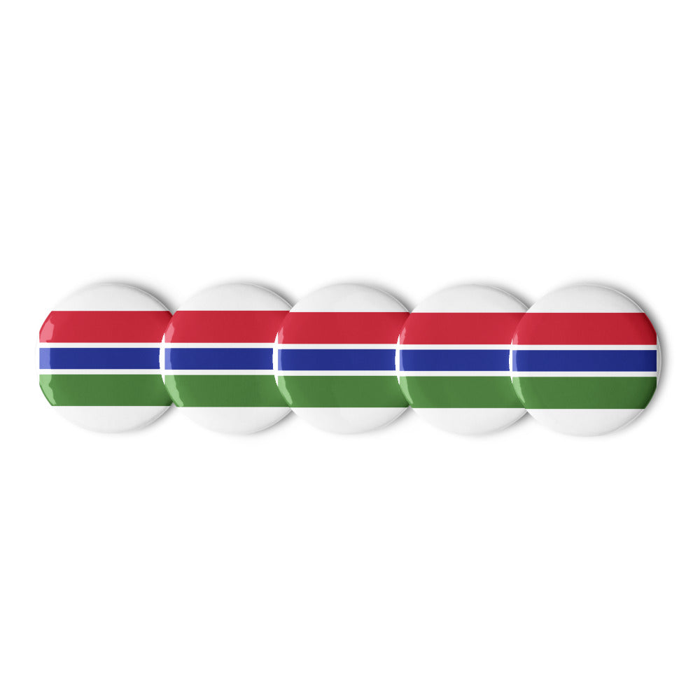 National Flag Buttons - Collection 1 Gambia button-225